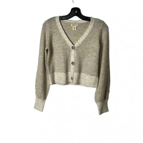 YES/Lola cardigan,woman XS. ALPACA blend,neutral ,cropped,career ,Lagenlook - Picture 10 of 16